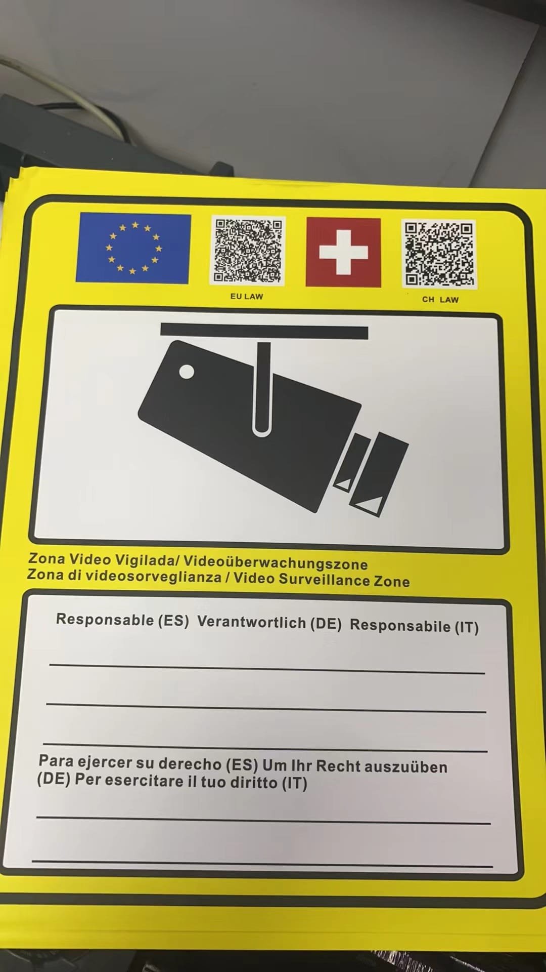 CARTE OFICIAL EUROPEO ZONA VIDEO VIGILADA TODOS LOS IDIOMAS