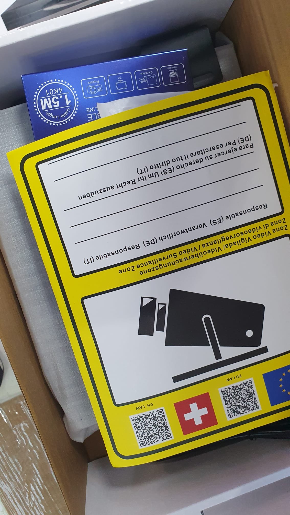 Aviso Zona Videovigilada EU - Imagen 2