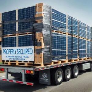 transporte de paneles solares