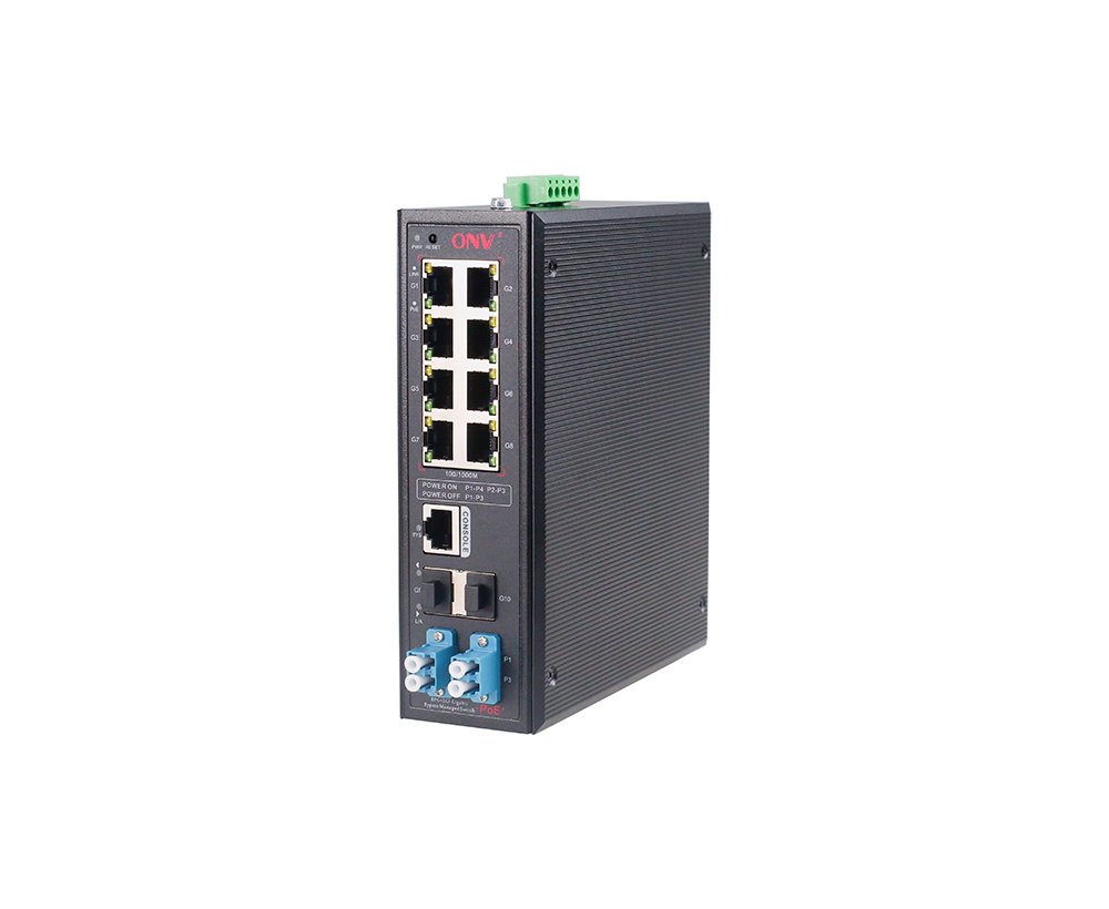 IPV-IPS33010PFM SWITCH POE INDUSTRIAL DE 8 + 2 SFP MANEJABLE GIGABYTE PA 8517.62.17