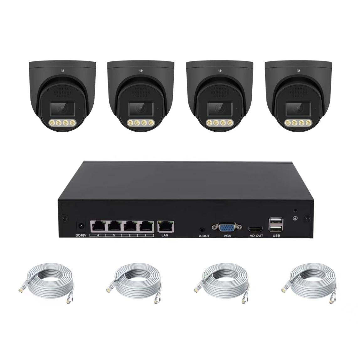 NS9004-5MP-POE-4CH-KIT-D 5MP 4CH POE BULLET KIT HS 85258003 - Imagen 3