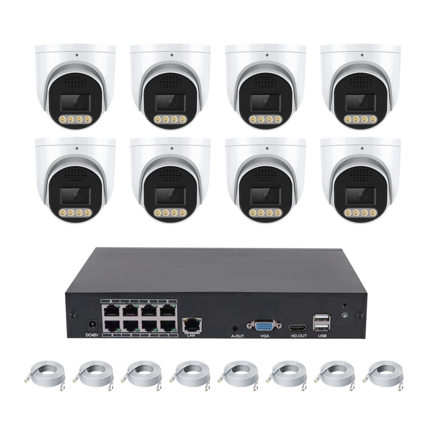 T5N8P51-KIT-D 5MP 8CH POE BULLET KIT SEETONG HS 85258003 - Imagen 2