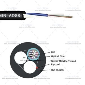 MINI ADSS ASU CABLE DE FIBRA ÓPTICA PARA EXTERIOR SPAN 80 12 HILOS HS 85447001