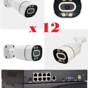 NS9008-KMP-POE-12 KIT NVR POE 8CH VISIÓN 10CH CON 12 CÁMARAS 4K SDK 32 HS 85258003