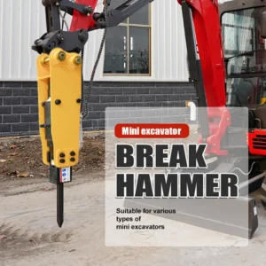 HAMMER MARTILLO HIDRAULICO PARA MINI PALA CARGADOR HUAYEE HS 84295103